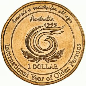 1999 Older Persons Queen Elizabeth II 1 Dollar