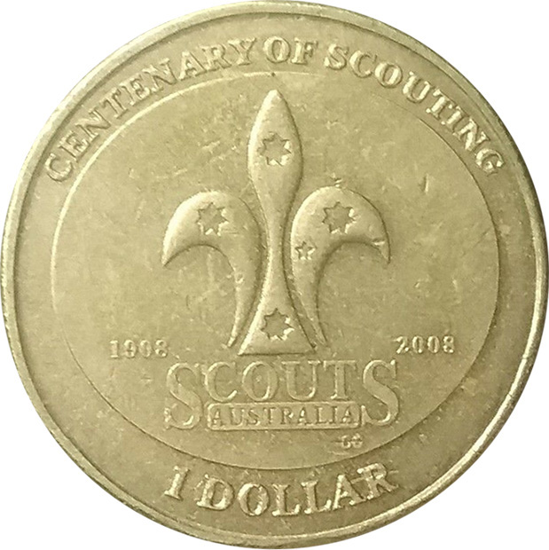 2008 Scouts Proof Queen Elizabeth II 1 Dollar