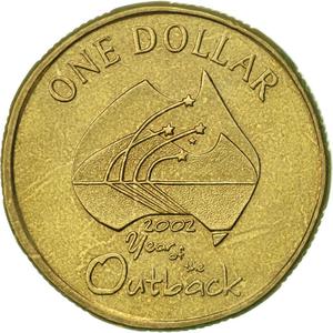 2002 Year of the Outback Queen Elizabeth II 1 Dollar