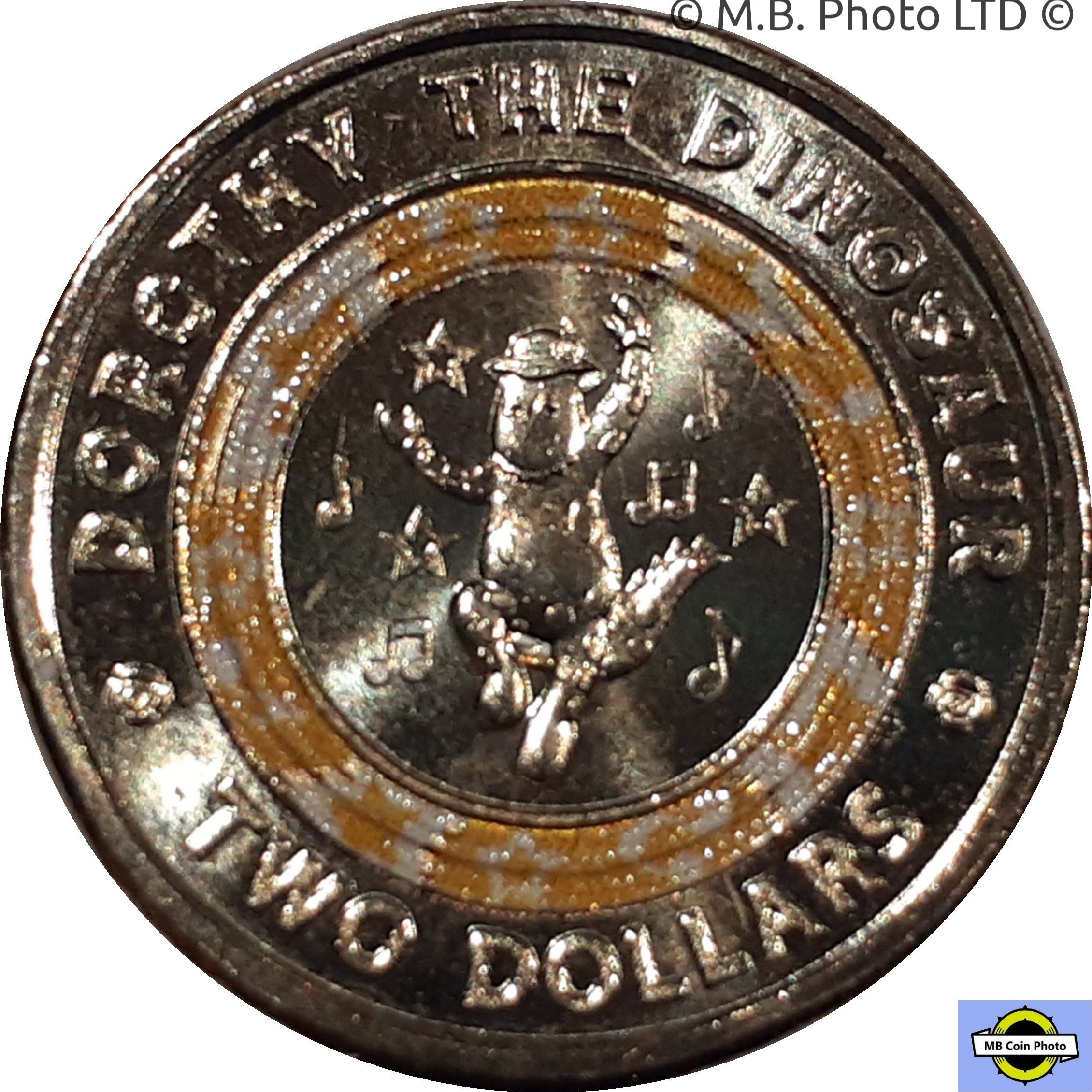 2021 Dorothy the Dinosaur Queen Elizabeth II 2 Dollars