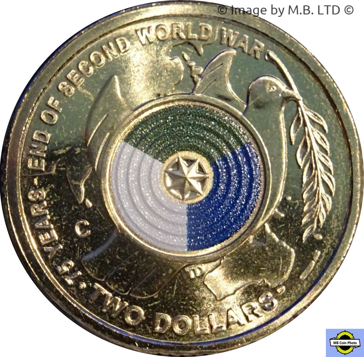 2020 Lest We Forget Queen Elizabeth II 2 Dollars