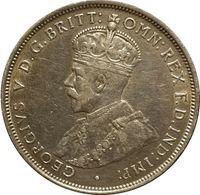 King George V Florin florin and crown coin