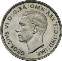 King George VI Florin florin and crown coin