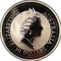 10 Dollars kookaburra bullion coin