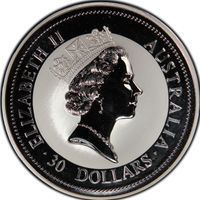 30 Dollars kookaburra bullion coin
