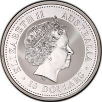 10 Dollars Silver lunar bullion coin