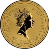 100 Dollars Gold lunar bullion coin