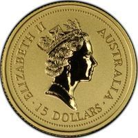 15 Dollars Gold lunar bullion coin