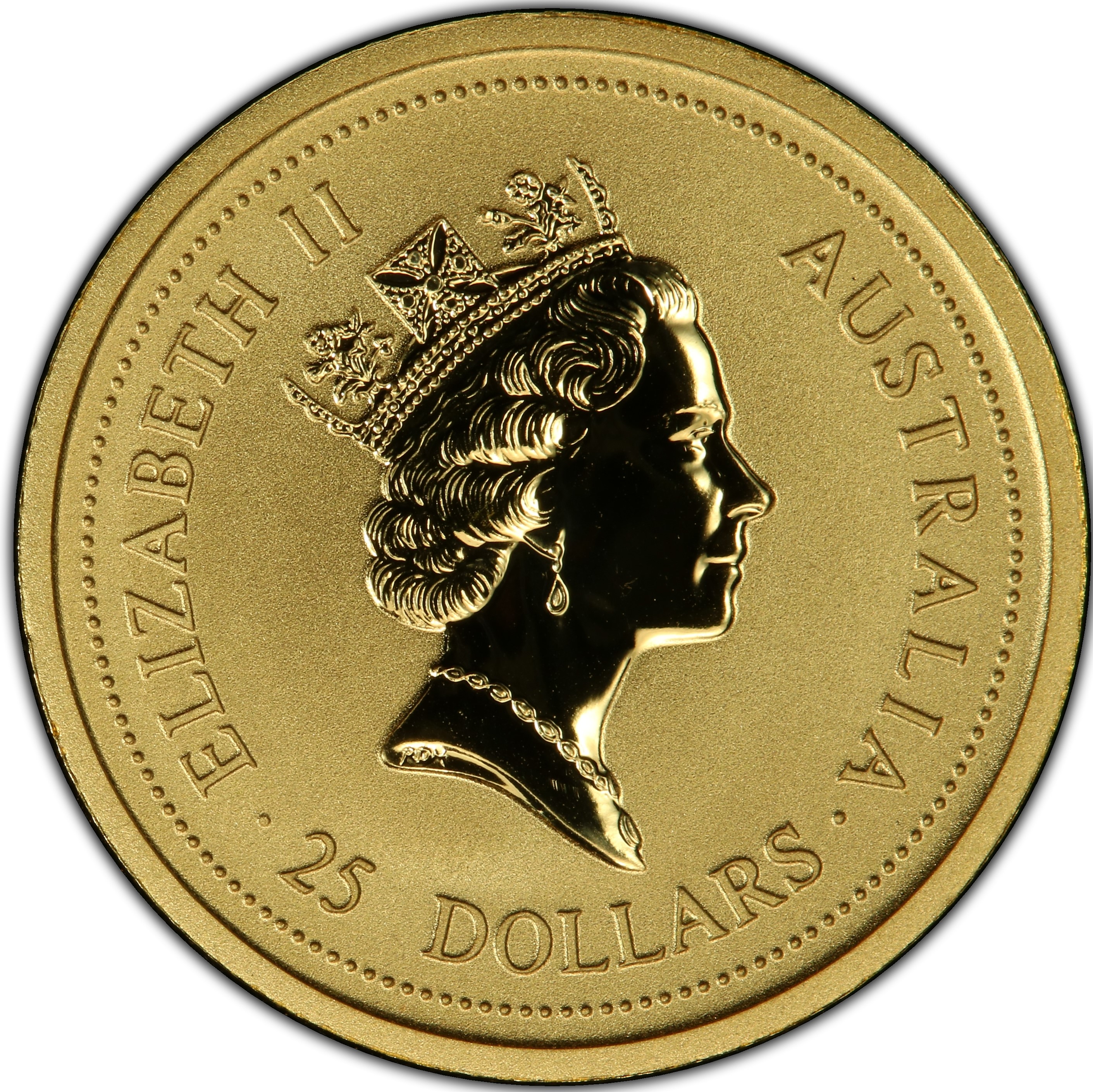 1996 Rat Proof 25 Dollars Gold