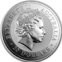 30 Dollars Silver lunar bullion coin