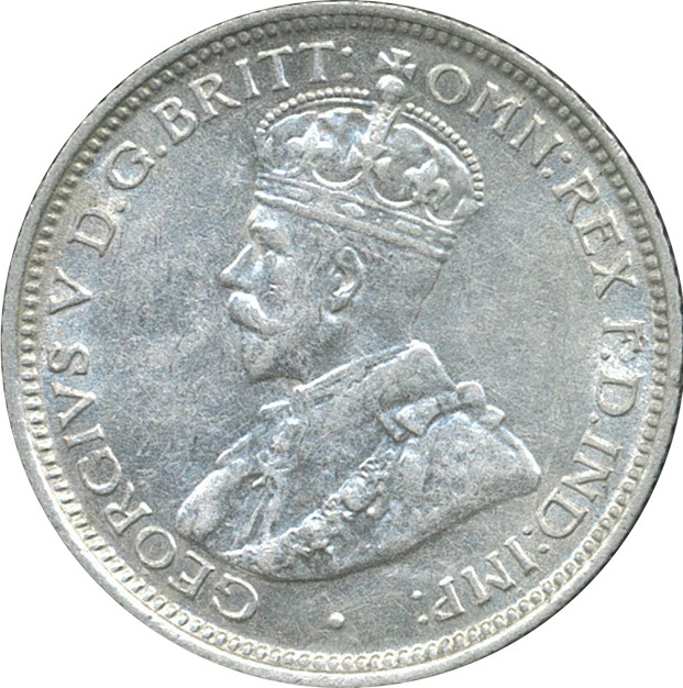 1921 M King George V Sixpence