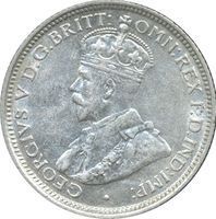 King George V Sixpence threepence and sixpence coin