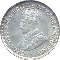 King George V Threepence threepence and sixpence coin