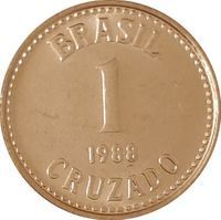 1 Cruzado cruzado (1986-1989) coin
