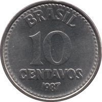 10 Centavos cruzado (1986-1989) coin