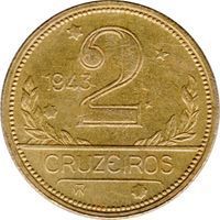 2 Cruzeiros cruzeiro (1942-1967) coin