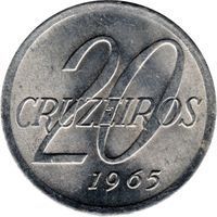 20 Cruzeiros cruzeiro (1942-1967) coin