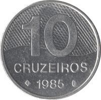 10 Cruzeiros cruzeiro novo (1967-1986) coin