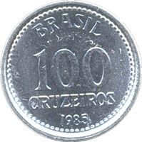 100 Cruzeiros cruzeiro novo (1967-1986) coin