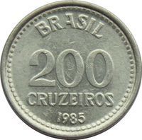 200 Cruzeiros cruzeiro novo (1967-1986) coin