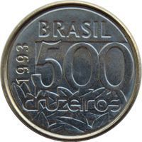 500 Cruzeiros cruzeiro (1990-1993) coin