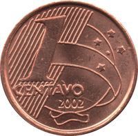 1 Centavo real coin