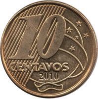 10 Centavos real coin