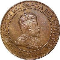 King Edward VII Cent 1 cent coin