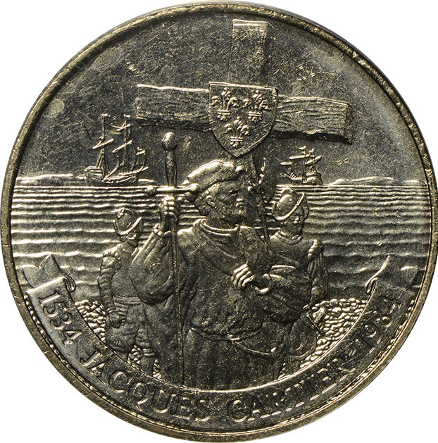 1984 Jacques Cartier Proof Queen Elizabeth II Large Dollar