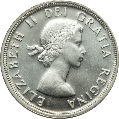 1956 Specimen Queen Elizabeth II Large Dollar