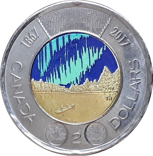 2017 150 Years Color Specimen Queen Elizabeth II Two Dollars