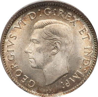 1950 Specimen King George VI 10 Cents