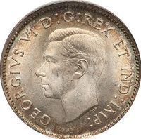 King George VI 10 Cents 10 cents coin