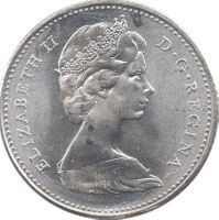 1974 Queen Elizabeth II 10 Cents
