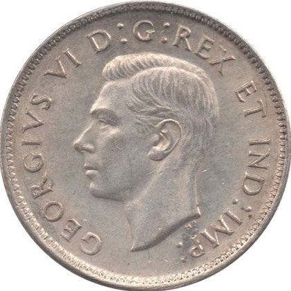 1938 Specimen King George VI 25 Cents