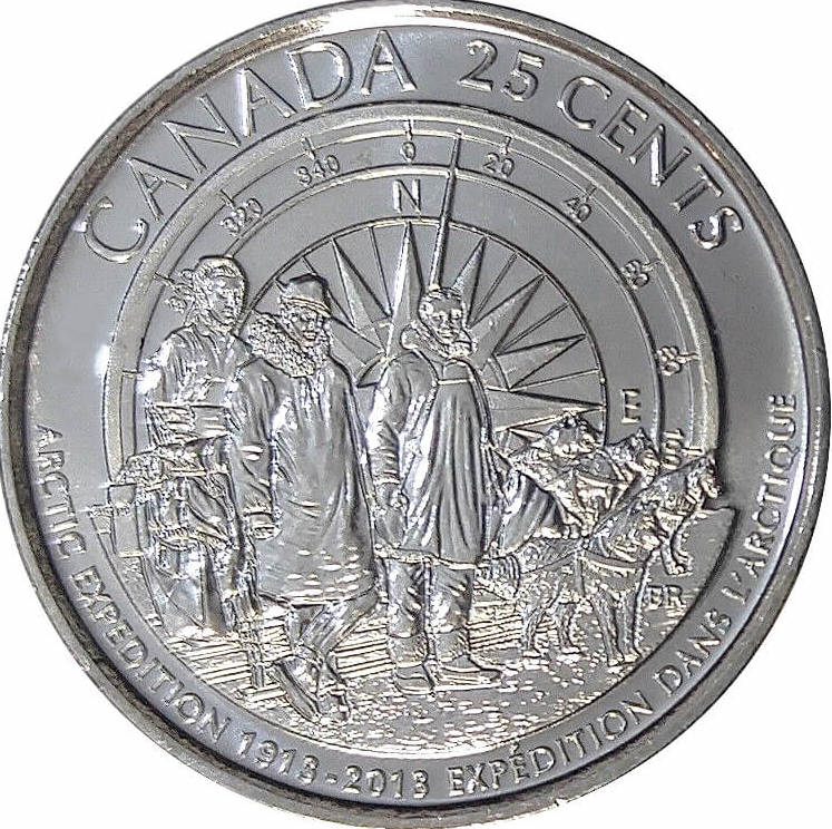 2013 Explorers Proof Queen Elizabeth II Modern 25 Cents