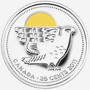 2011 Falcon Color Queen Elizabeth II Modern 25 Cents