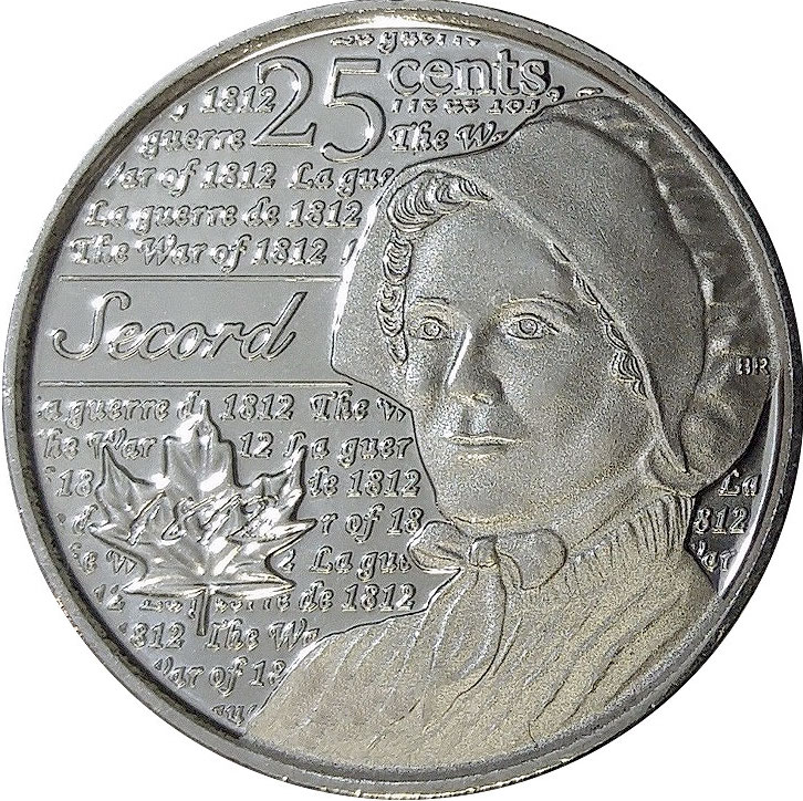 2013 Laura Secord Proof Queen Elizabeth II Modern 25 Cents