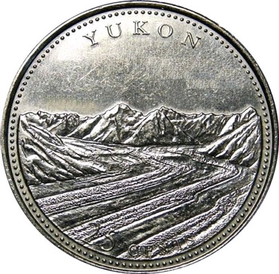 1992 Yukon Territory Proof Queen Elizabeth II Modern 25 Cents