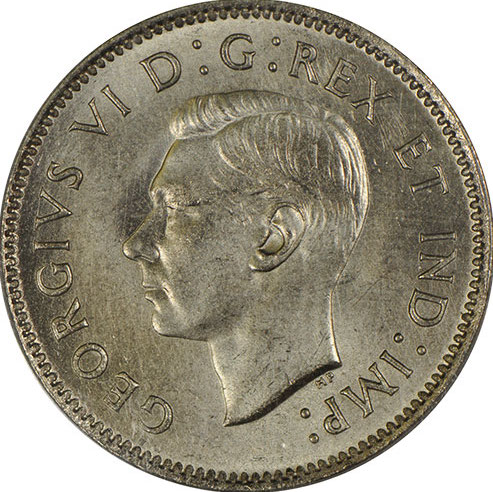 1937 King George VI 5 Cents