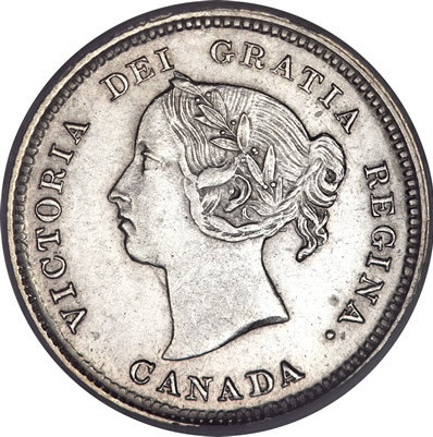 1872-CAH Queen Victoria 5 Cents
