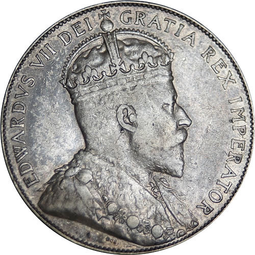 1910 Victorian Leaves King Edward VII 50 Cents