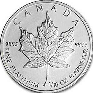 1997 $5 Platinum Maple Leafs