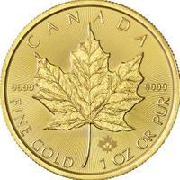 $50 Gold Maple Leafs bullion coin