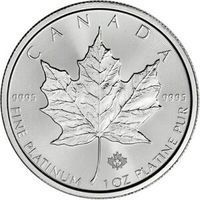 $50 Platinum Maple Leafs bullion coin