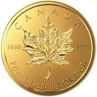 50 Cent Gold Maple Leafs bullion coin