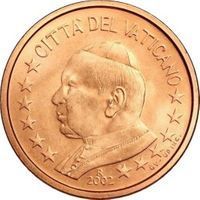 Vatican 2 Cents 2 cents coin