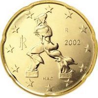 2002 Italy 20 Cents