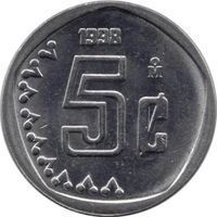 5 Cents new peso coin
