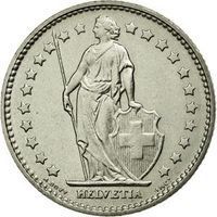 1968 Helvetia Standing 1 Franc